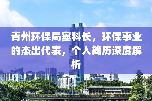 青州环保局窦科长，环保事业的杰出代表，个人简历深度解析