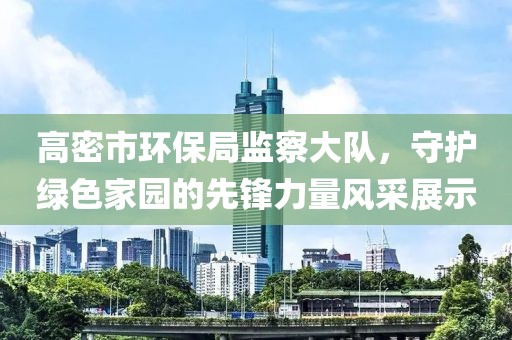 高密市环保局监察大队，守护绿色家园的先锋力量风采展示