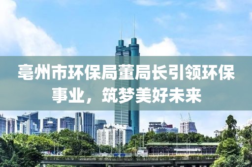 亳州市环保局董局长引领环保事业，筑梦美好未来