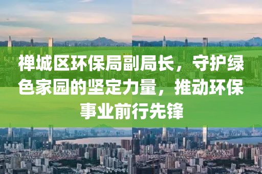 禅城区环保局副局长，守护绿色家园的坚定力量，推动环保事业前行先锋