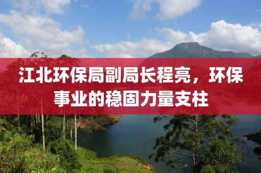 江北环保局副局长程亮，环保事业的稳固力量支柱