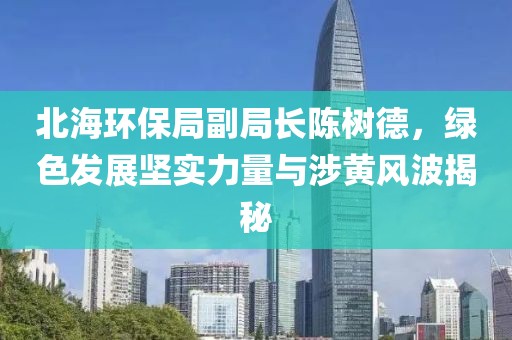 北海环保局副局长陈树德，绿色发展坚实力量与涉黄风波揭秘