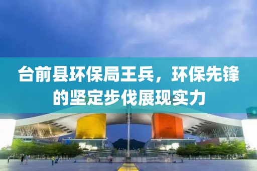 台前县环保局王兵，环保先锋的坚定步伐展现实力