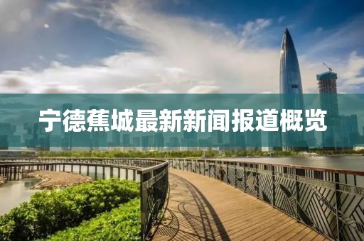 宁德蕉城最新新闻报道概览