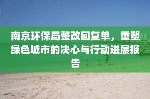 南京环保局整改回复单，重塑绿色城市的决心与行动进展报告