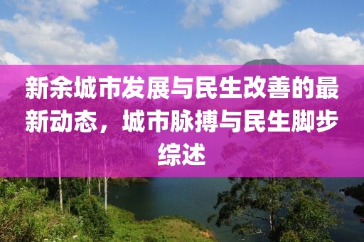 新余城市发展与民生改善的最新动态，城市脉搏与民生脚步综述