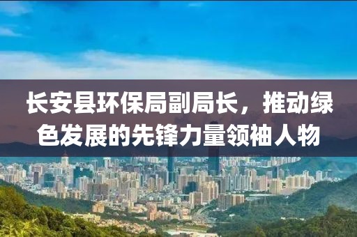 长安县环保局副局长，推动绿色发展的先锋力量领袖人物