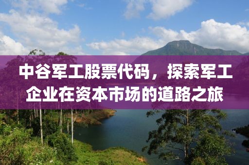 中谷军工股票代码，探索军工企业在资本市场的道路之旅