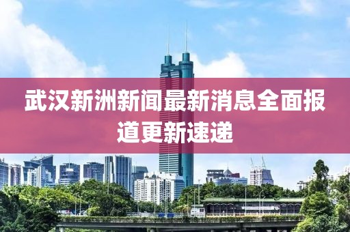 武汉新洲新闻最新消息全面报道更新速递