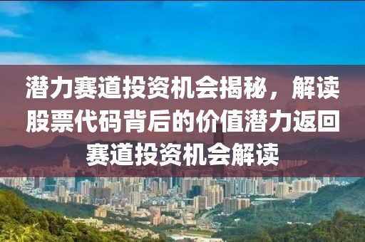 潜力赛道投资机会揭秘，解读股票代码背后的价值潜力返回赛道投资机会解读