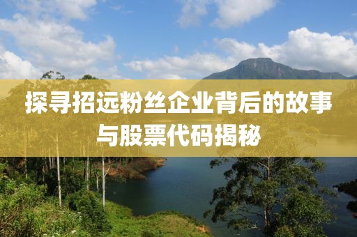 探寻招远粉丝企业背后的故事与股票代码揭秘