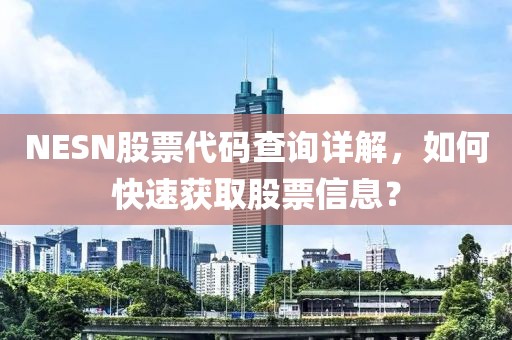 NESN股票代码查询详解，如何快速获取股票信息？