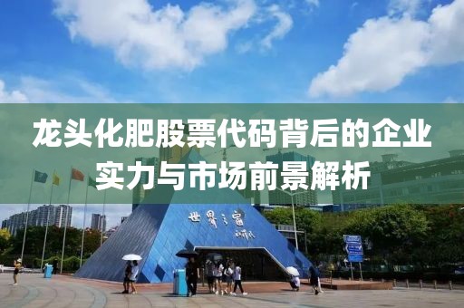 龙头化肥股票代码背后的企业实力与市场前景解析