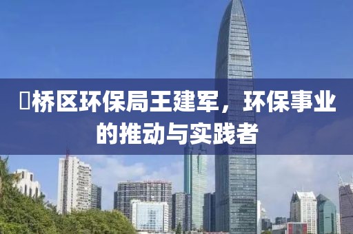 埇桥区环保局王建军，环保事业的推动与实践者