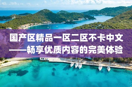 国产区精品一区二区不卡中文——畅享优质内容的完美体验