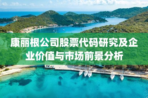 康丽根公司股票代码研究及企业价值与市场前景分析